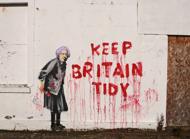Banksy «Keep Britain Tidy». Держите Великобританию в чистоте