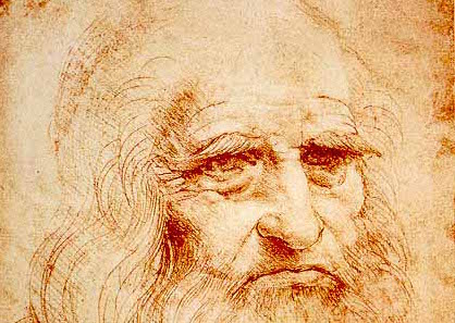 Леонардо да Винчи (мел) 1512г. 33x22 см