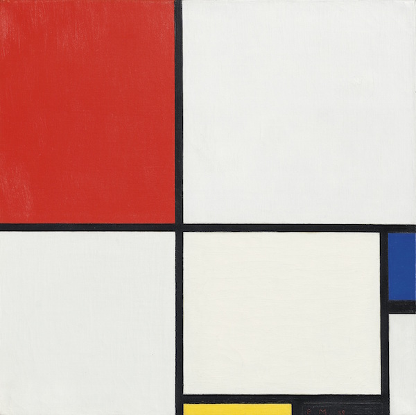 Пит Мондриан. Композиция №3. Красное, синее, желтое и черное. 1929г. Картина продана за 50.6 млн. долларов