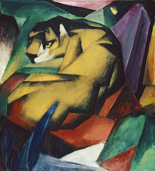 Марк Франц (1880-1916). Тигр. 1912. Холст, масло. 115x101,5 cm