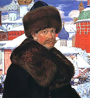 Б. М. Кустодиев. Портрет художника.