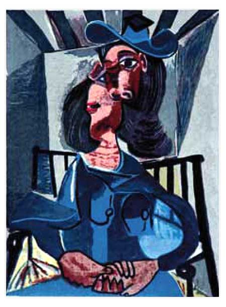П. Пикассо (1881–1973) Портрет женщины в кресле. 1962.