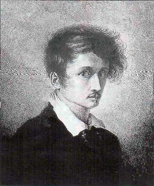Людвиг Эмиль Гримм. Автопортрет. Офорт. 1815.