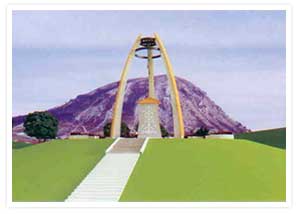 Монумент «Ырыузар таши» у подножья горы Торатау