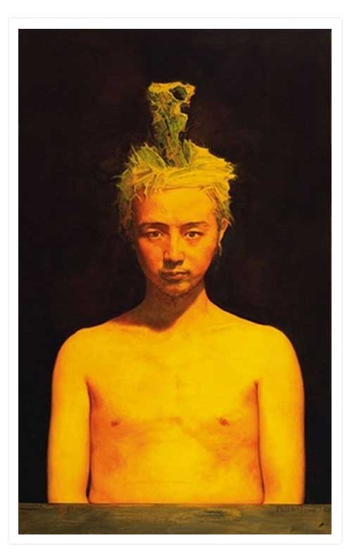 СИ ПЭН Портрет мужчины в желтом цвете. 2006